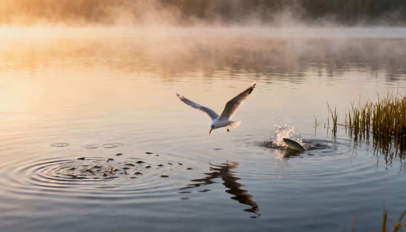 Surface clues reveal where the fish are feeding