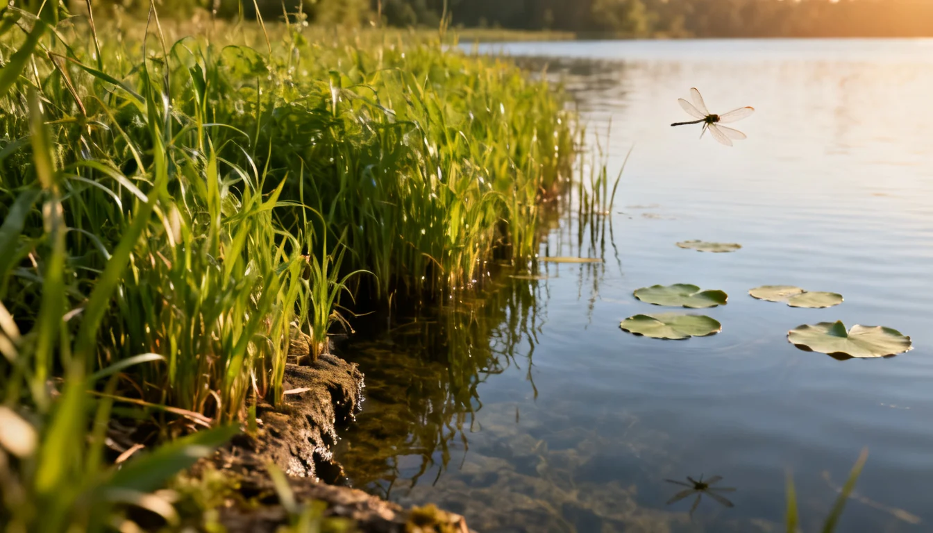 The weed line edge holds more fish than the open middle