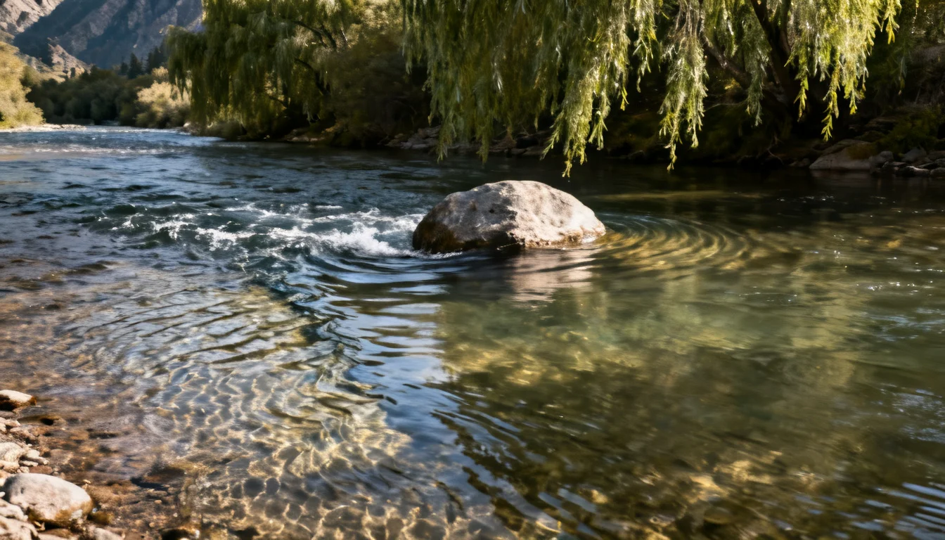 Reading a river: current seams, eddies behind boulders, and deep holes