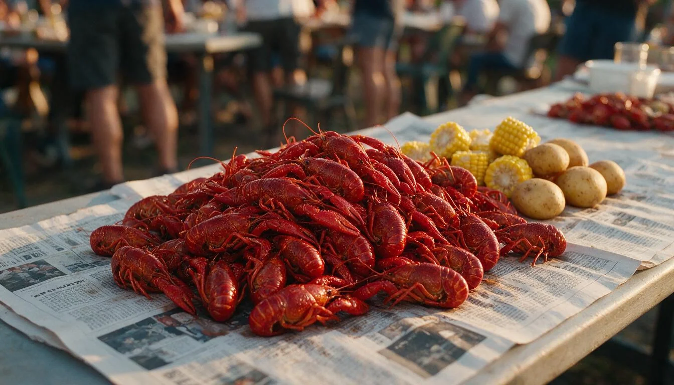 Crawfish boil — illustration
