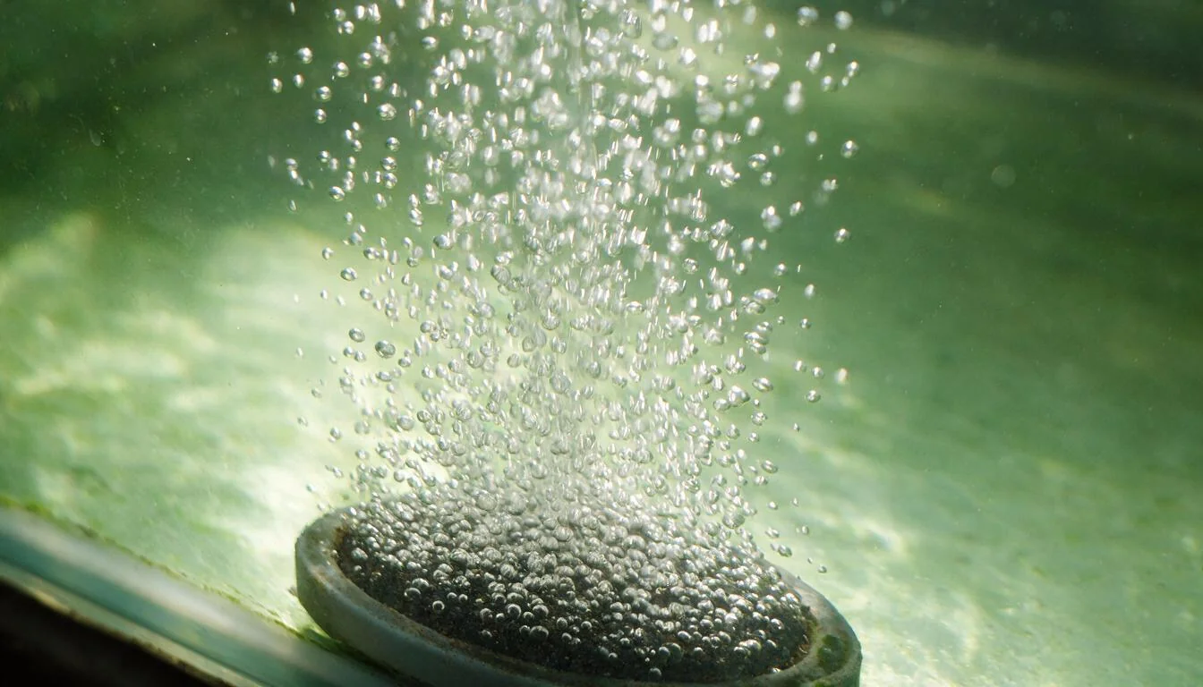 Pond Aeration Explained: Moving Oxygen Through the Whole Water Column — aeration-guide-bubbles