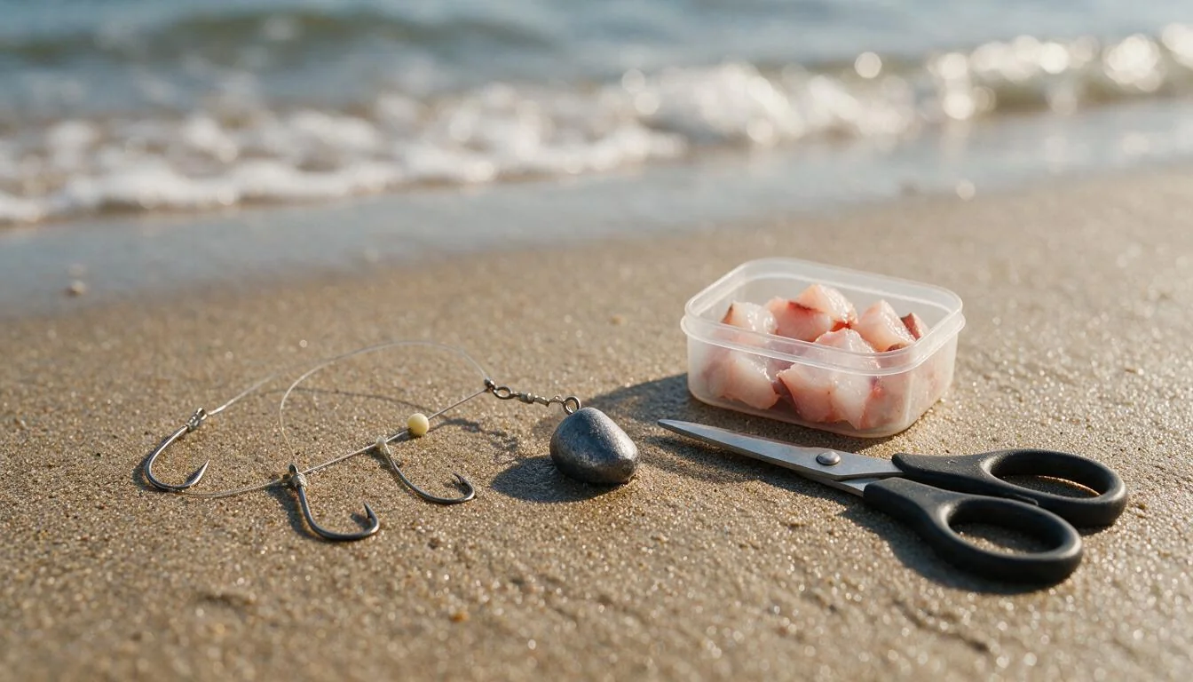 Surf Fishing Basics: How to Read a Beach and Catch More From Shore — fishing-basics-rig